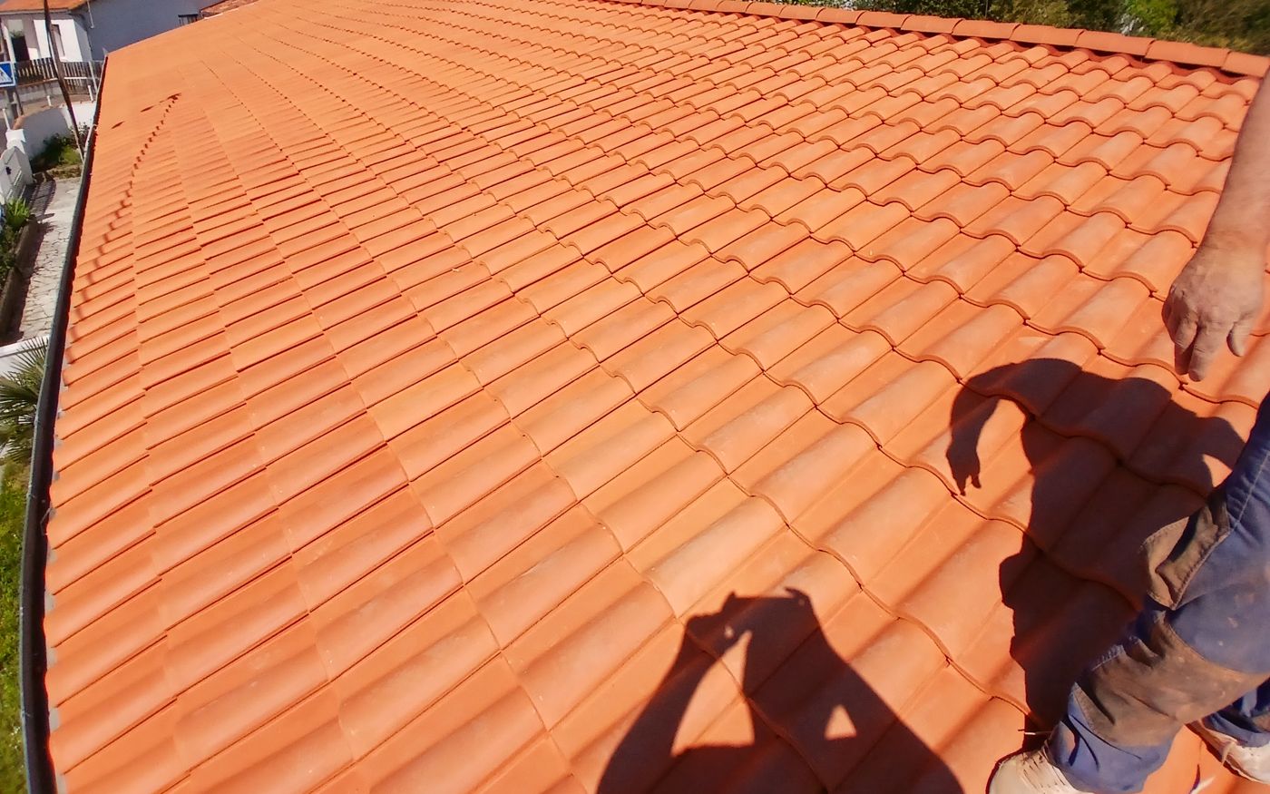 Toiture après réparation à Hanc