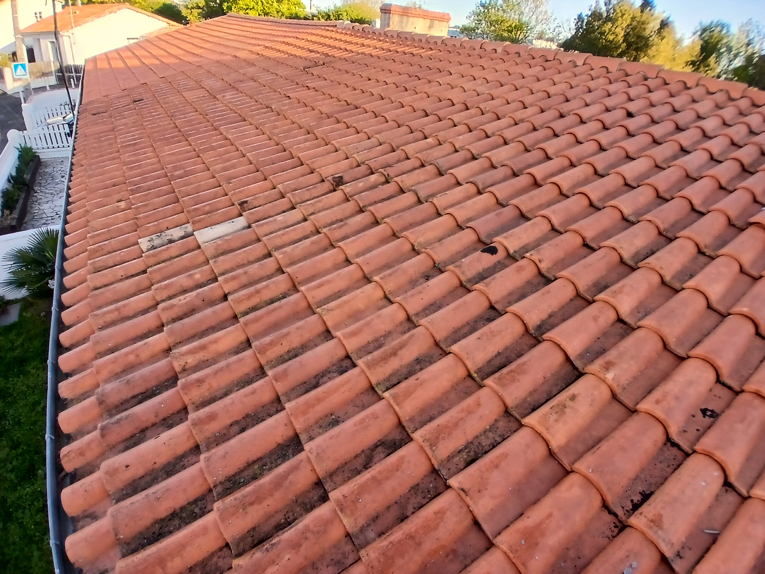 Reparation et nettoyage de toiture brioux sur boutonne 79170 avant